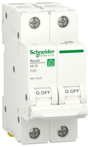 Выключатель автоматический Schneider Electric Resi9 2п 25A C 6кА  картинка